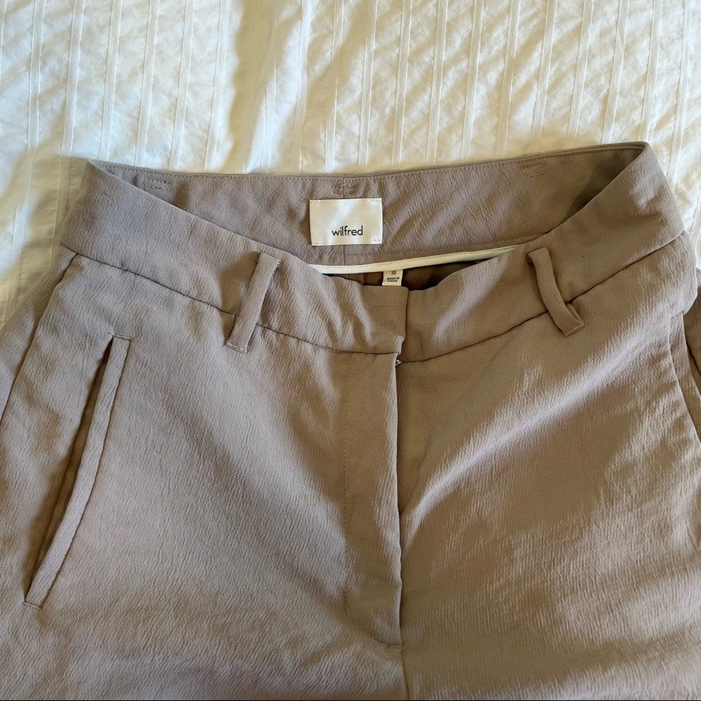 Wilfred dress pant- taupe/grey lavender